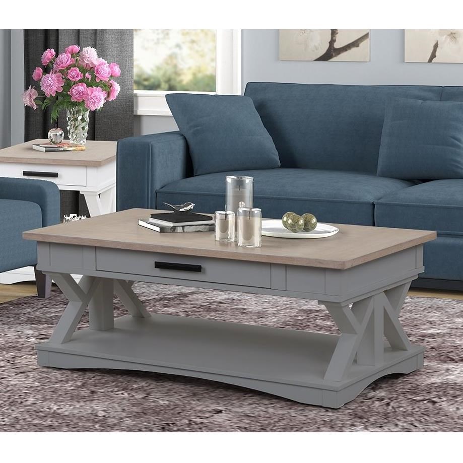 Parker House Americana Modern Farmhouse Style 1Drawer Cocktail Table